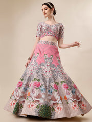 Glamour in Crystal: Swarovski Designer Lehengas for Bridal Bliss and Semi-Bridal Eleganc
