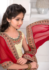 Little Royalty Khadi Mono Silk Lehenga for Kids