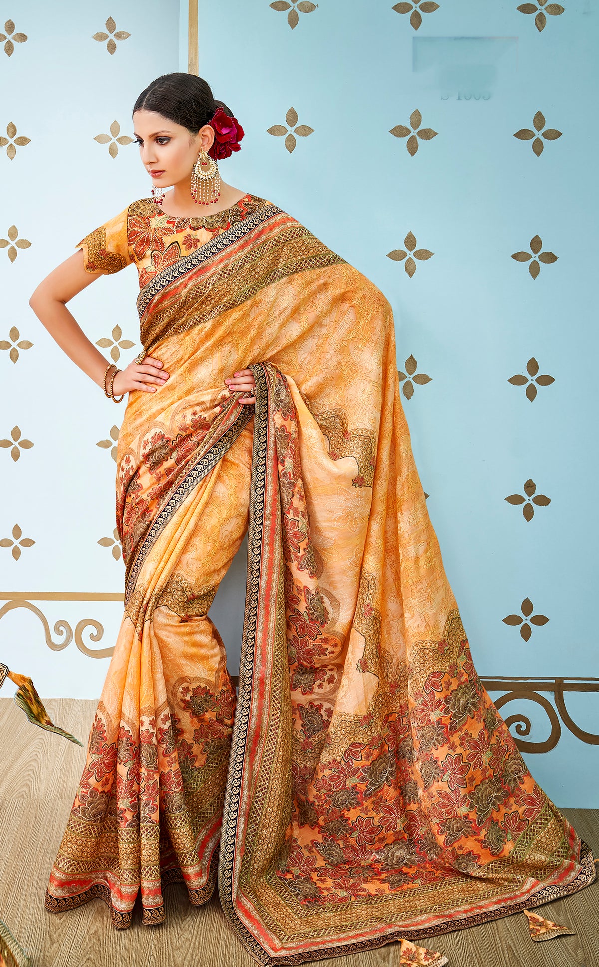 Graceful Tradition Banarasi Viscose Jacquard Silk Saree