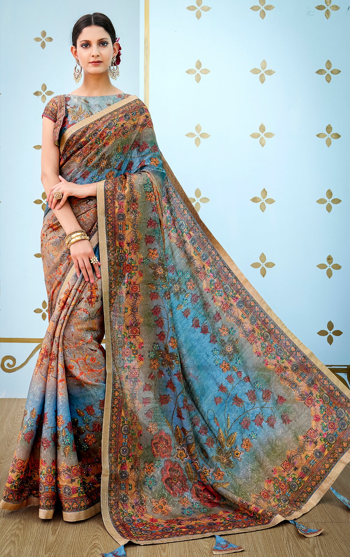 Classic Elegance" Pure Banarasi Viscose Jacquard Silk Saree.