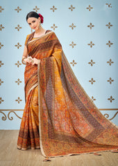 Majestic Glory Banarasi Viscose Jacquard Silk Saree