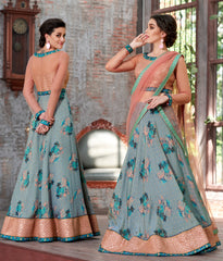 Chanderi Silk Floral Lehenga Set: A Fusion of Traditional and Modern Style