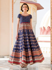 Tussar Treasures: A Silk Gown with Timeless Appeal"