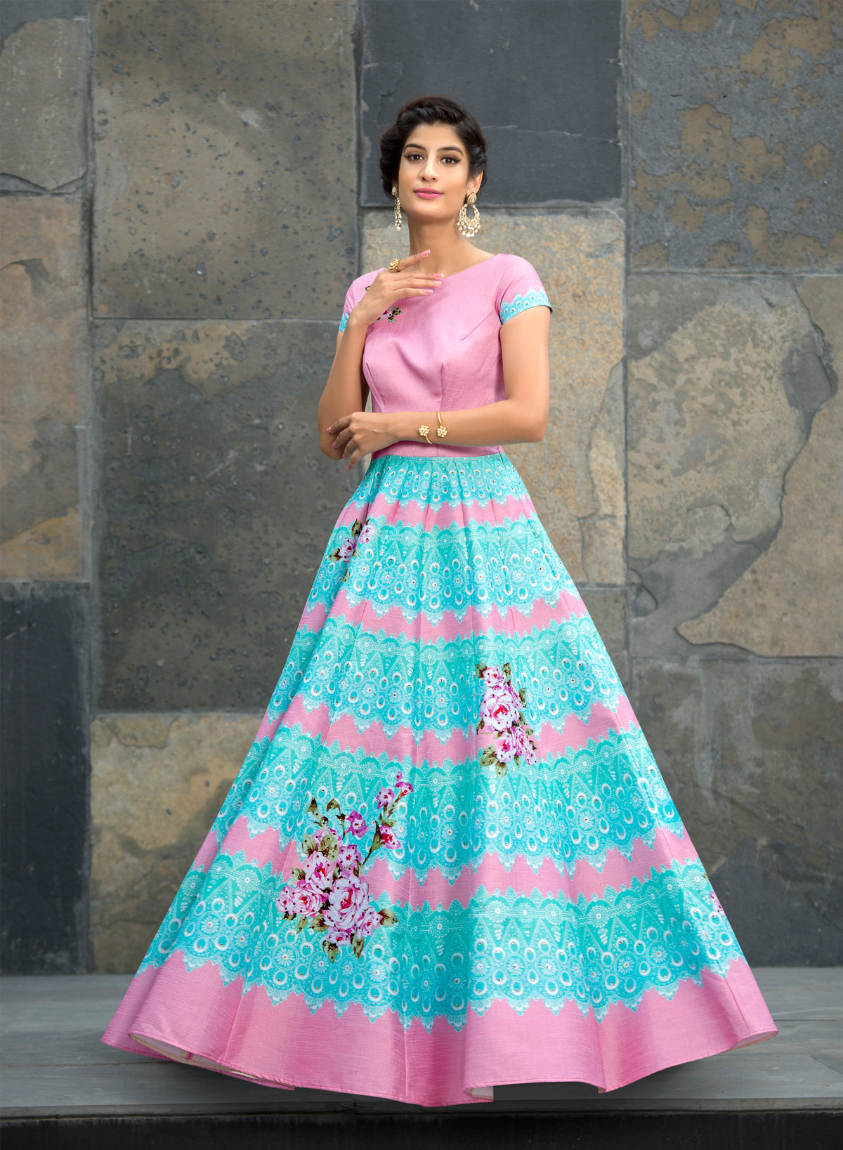 Effortless Glamour: A Tussar Silk Gown for the Modern Fashionista