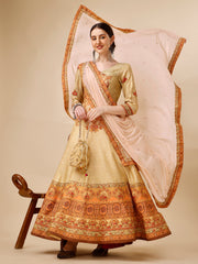 Timeless Charm: A Banarasi Jacquard Silk Gown