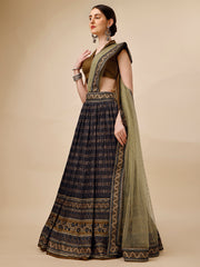 Ajrakh Print Lehenga for a Timeless Look
