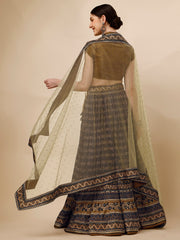Ajrakh Print Lehenga for a Timeless Look