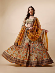 Timeless Elegance Kalamkari Printed Lehenga Choli Set