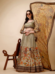 Timeless Elegance Kalamkari Printed Lehenga Choli Set