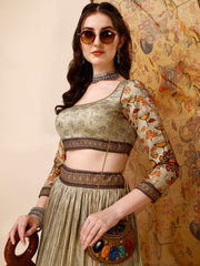 Timeless Elegance Kalamkari Printed Lehenga Choli Set