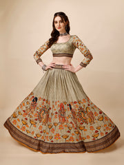 Timeless Elegance Kalamkari Printed Lehenga Choli Set