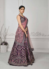 Crystal Elegance: Swarovski-Inspired Digital Print Lehenga