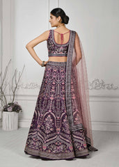 Crystal Elegance: Swarovski-Inspired Digital Print Lehenga