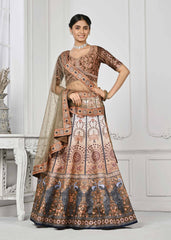 Dazzling Digital Dreams: Swarovski Crystal-Adorned Lehenga