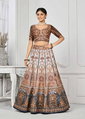 Dazzling Digital Dreams: Swarovski Crystal-Adorned Lehenga