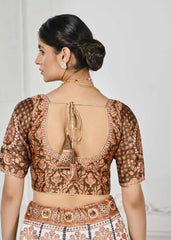 Dazzling Digital Dreams: Swarovski Crystal-Adorned Lehenga