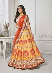 Dazzling Dreams: Swarovski Digital Print Lehenga