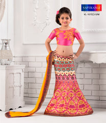 Royal Princess Khadi Mono Silk Kids Lehenga