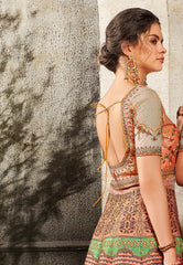 Nature's Luxury: A Tussar Silk Gown