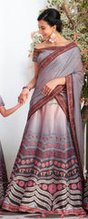 Enchanting Marvel: Khadi Mono Silk Lehenga
