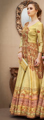 Timeless Charm: A Banarasi Jacquard Silk Gown