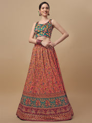 Enchanting Kalamkari: Digital Print Lehenga