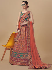 Enchanting Kalamkari: Digital Print Lehenga