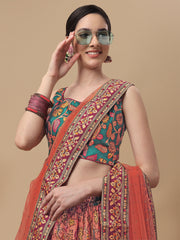 Enchanting Kalamkari: Digital Print Lehenga