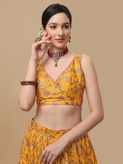 Royal Splendor Kalamkari Digital Print Lehenga