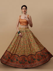 Timeless Beauty Kalamkari Digital Print Lehenga