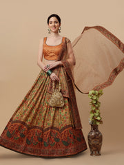 Timeless Beauty Kalamkari Digital Print Lehenga