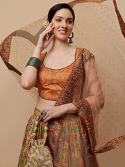 Timeless Beauty Kalamkari Digital Print Lehenga